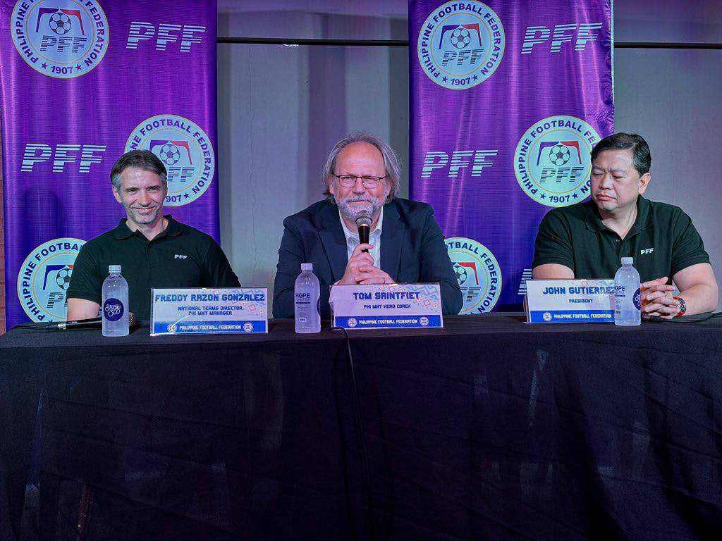 Philippine Men’s National Football Team coach Tom Saintfiet calls up 34 players for camp 